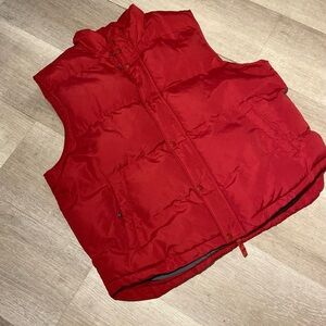 St. John Collection Red Puffer Vest